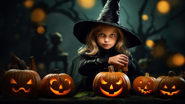 Fondos de Halloween para niños evento de calabaza fondo de escritorio magia de halloween