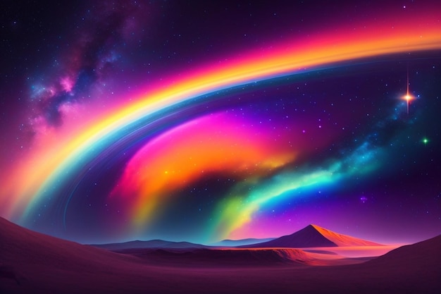 Fondos de pantalla de Arco iris sobre el desierto