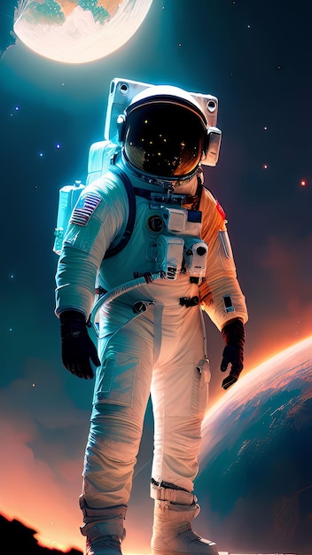 Fondos de pantalla de astronauta en el planeta