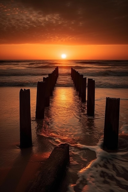 Fondos de pantalla de Un atardecer en la playa