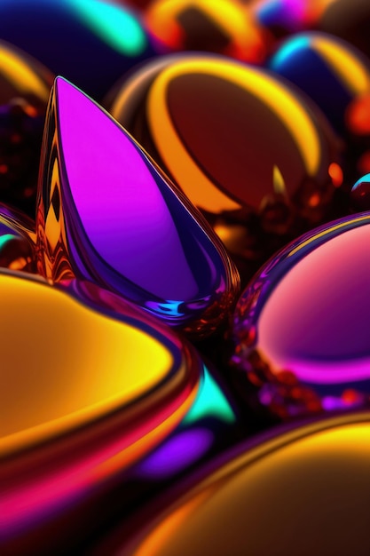 Fondos de pantalla de bolas de cristal de colores que son de alta definición y alta definición