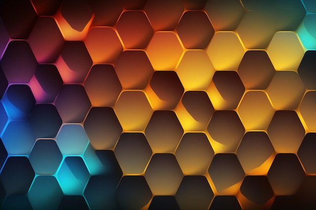 Fondos de pantalla coloridos de hexágonos que están fuera de este mundo