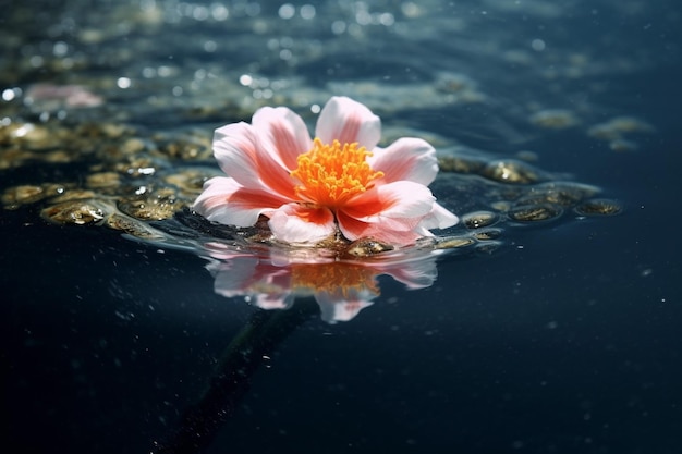 Fondos de pantalla de Una flor en el agua.