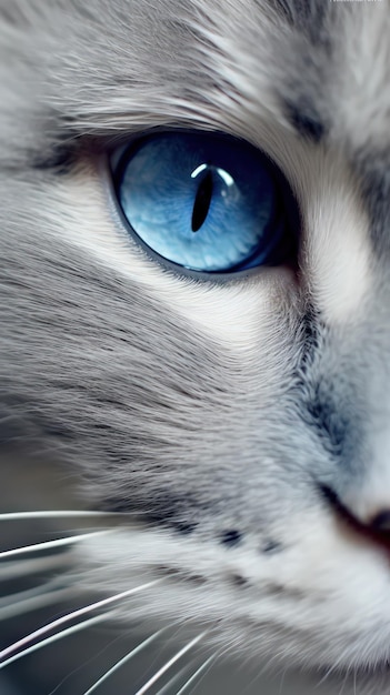 Fondos de pantalla de gatos lindos para Android Fondos de pantalla divertidos con características faciales detalladas generadas por IA