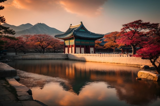 Fondos de pantalla de viajes de Corea Lugares famosos de Corea Vistas panorámicas de Corea del Sur Fondo de turismo coreano