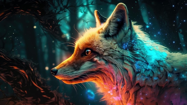 Fondos de pantalla de Un zorro en el bosque