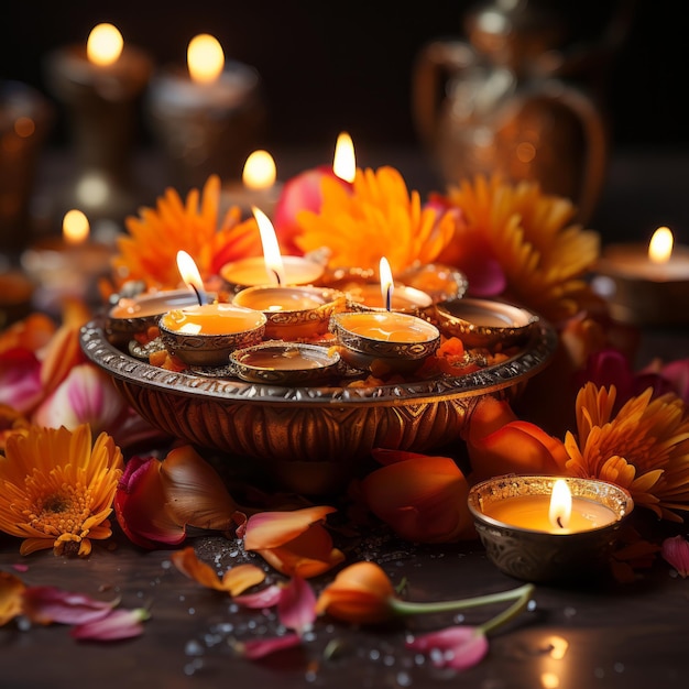 Fondos tradicionales de Diwali