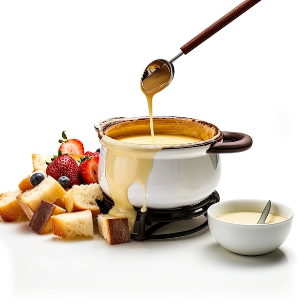 Una fondue con golosinas