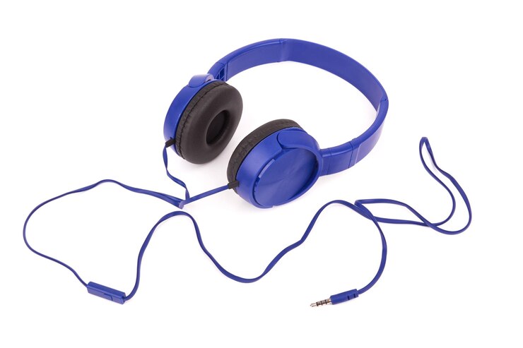 Foto fones de ouvido em branco