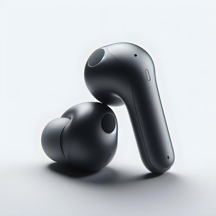 Foto fones de ouvido isolados sobre fundo branco