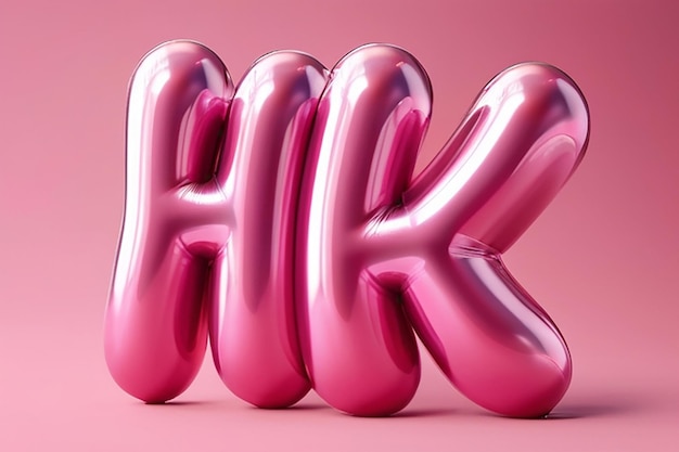 Font de bolha rosa 3D brilhante no estilo Y2K Design brincalhão inspirado nos anos 2000 ou 90