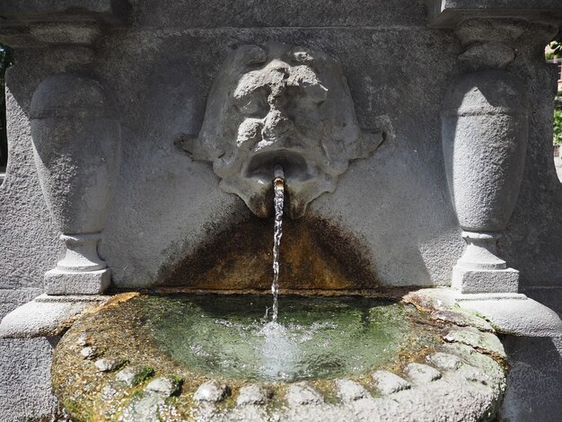 Fontana dei mascheroni in Turin