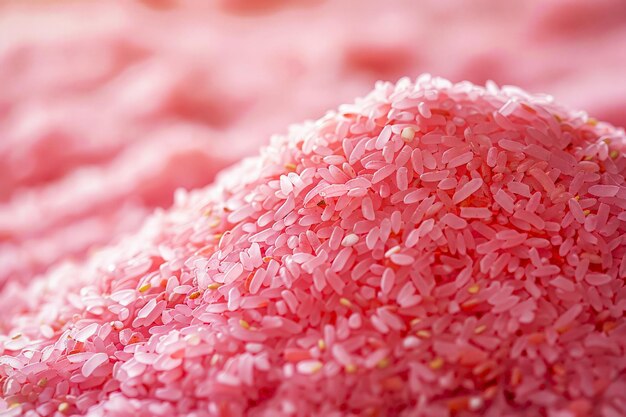 Fonte de arroz rosa novo e saudável