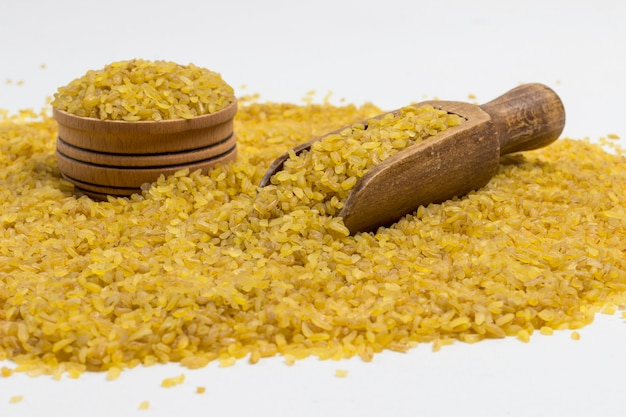 Fonte de bulgur de proteína natural