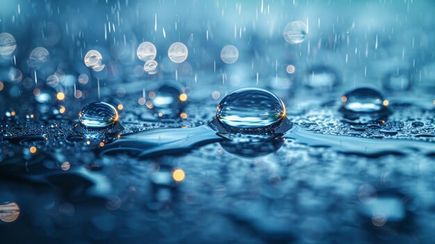 Fonte de molde de chuva transparente com textura de gotas de água caindo Fonte em xadrez com chuva natural EPS 10 arquivo moderno incluído