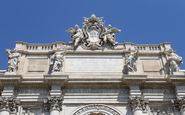 Fonte de Trevi, em Roma Itália