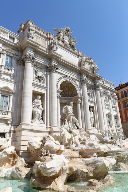 Fonte de Trevi, em Roma Itália