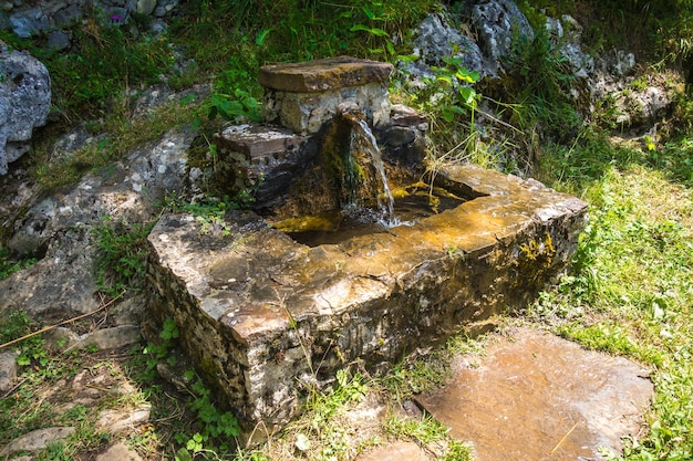 Fonte em Picos de Europa Astúrias Espanha