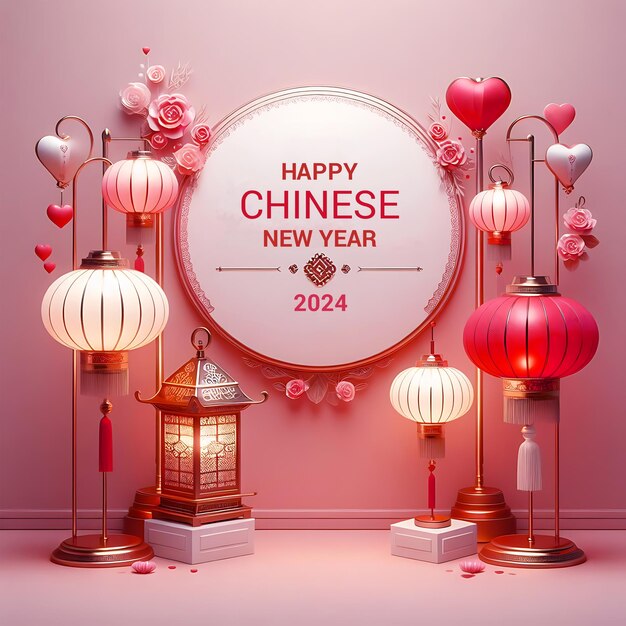 Fonte festiva da celebração do Ano Novo Chinês