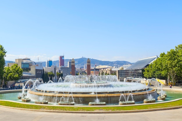 Fonte mágica na plaza espana