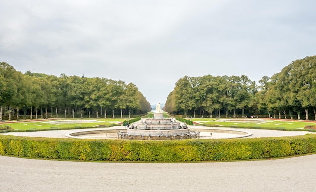 Fonte no palácio de Herrenchiemsee na Alemanha