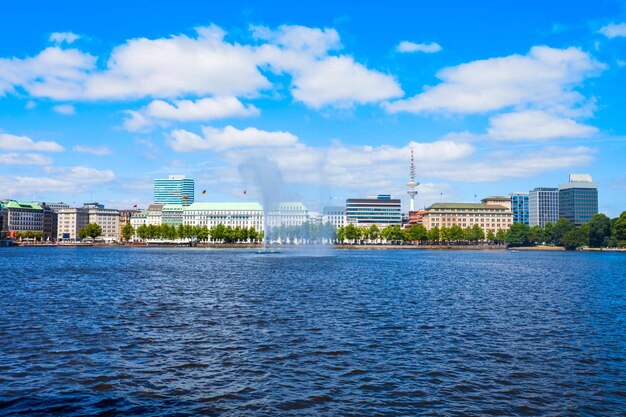 Fontes de alster em hamburgo alemanha