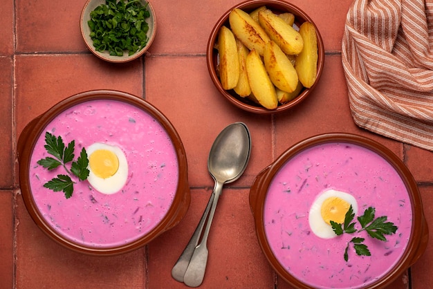 Food-Fotografie von Rote-Bete-Suppe