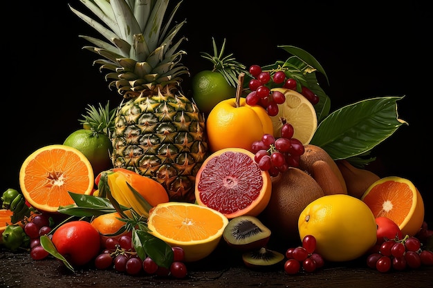 Food-Fotografie zur Auswahl tropischer Früchte