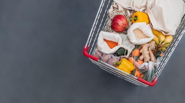 Food Waste Zero Waste Einkaufen im Supermarkt