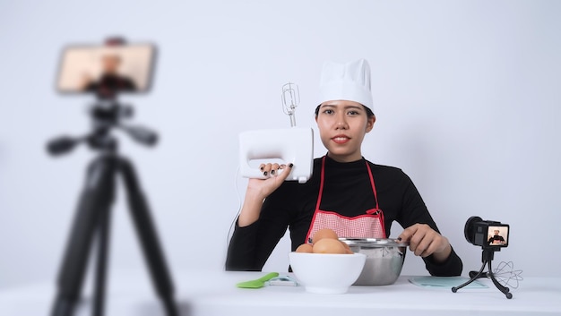 Foodblogger asiatische Köchin streamt live