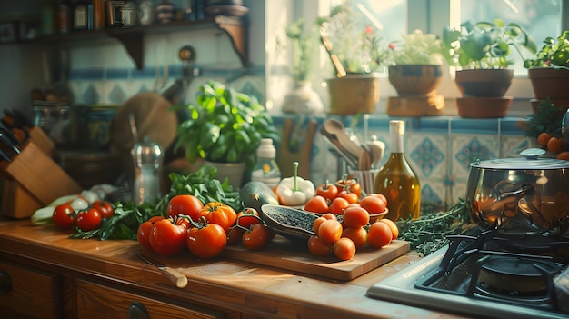 Foodporn-Fantasie Hausgemachte Vergnügungen in der Sonne