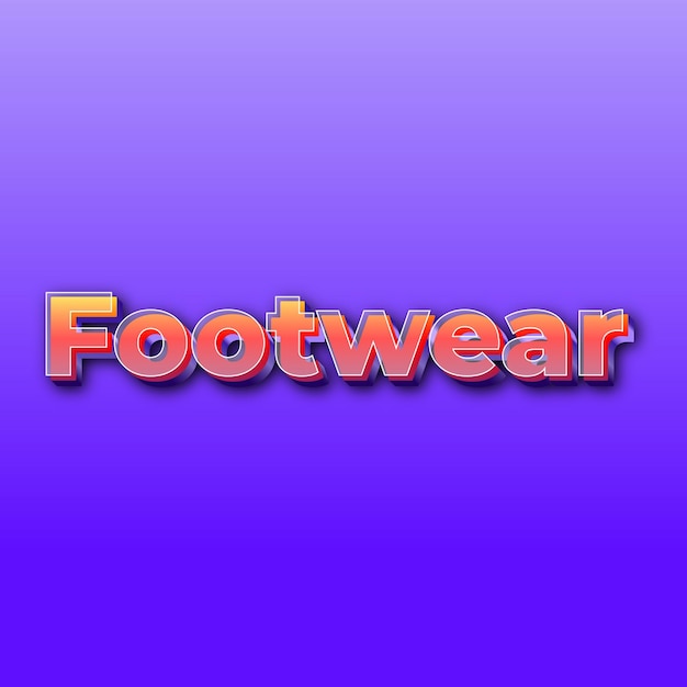 FootwearText-Effekt JPG-Hintergrundkartenfoto mit violettem Farbverlauf