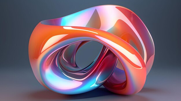 Forma abstracta 3D generada por la IA