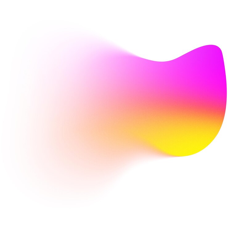 Foto forma abstracta borrosa efecto de colores rosa y amarillo de fondo degradado
