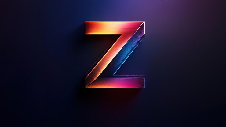 Foto forma abstracta de la letra z