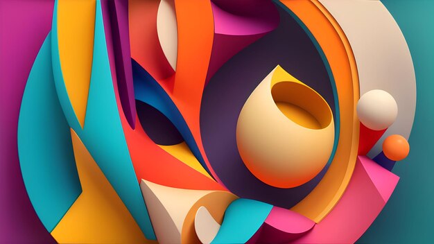 Foto forma abstrata moderna com estilo colorido fundo moderno abstrato colorido 33