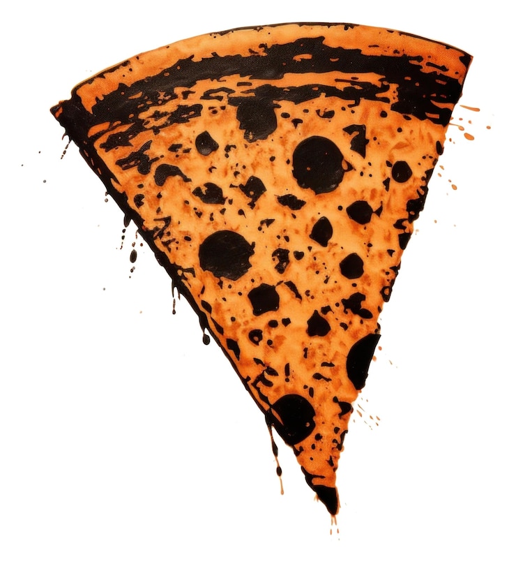 Foto forma animal del círculo de la pizza de png