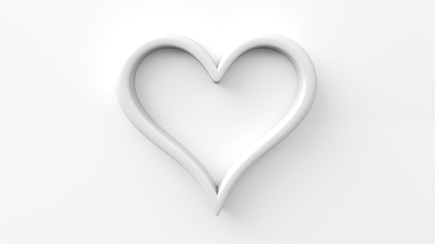 Forma clássica de coração simbolizando o amor Deixe sua marcaGenerado por AI