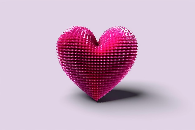 Forma de corazón 3D generada por IA