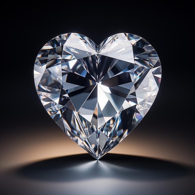 Forma de corazón de diamante 3D