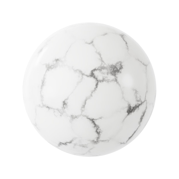 Forma de bola de mármore adesivo png 3D renderização gráfica fundo transparente