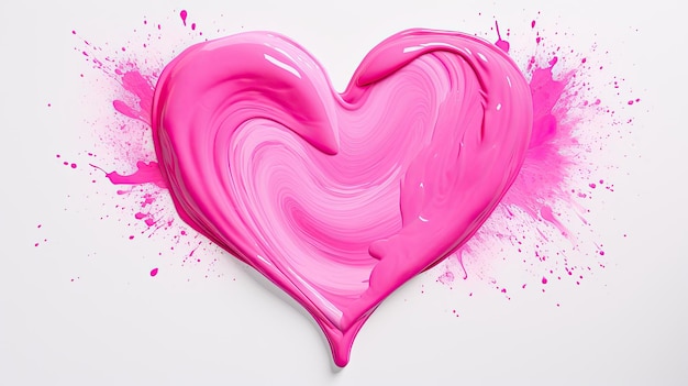 forma de coração de amor rosa para o Dia dos Namorados