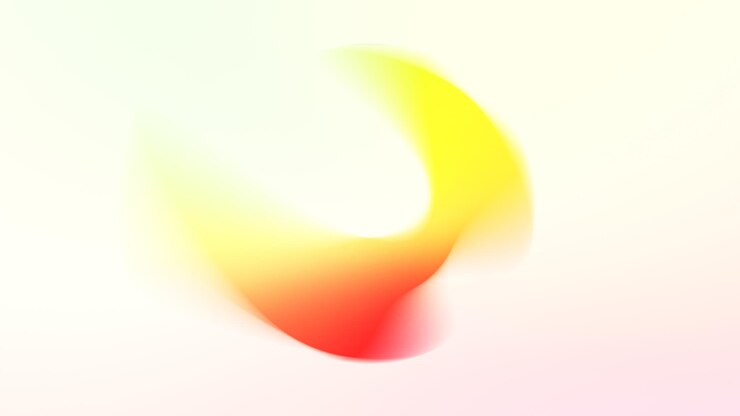 Foto forma de degradado rojo y amarillo colorido abstracto con desenfoque suave para diseño web
