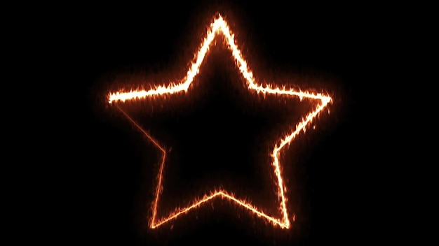 Forma de estrella de fuego