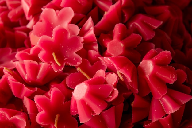 Forma de flor de color de vela para punto flotante