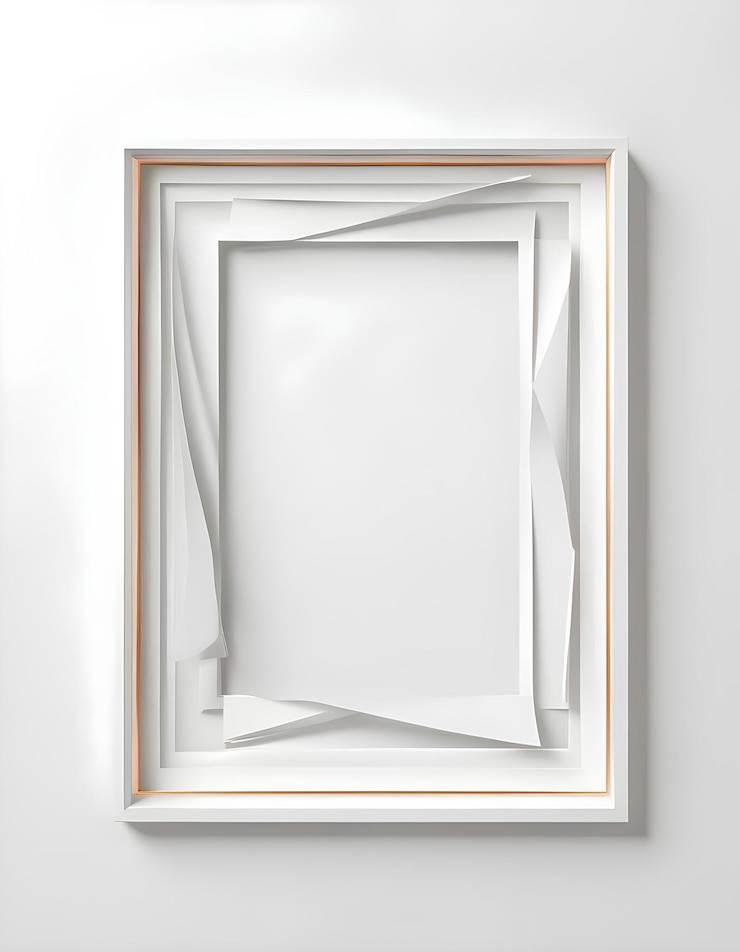 Foto forma geométrica del borde marco minimalista