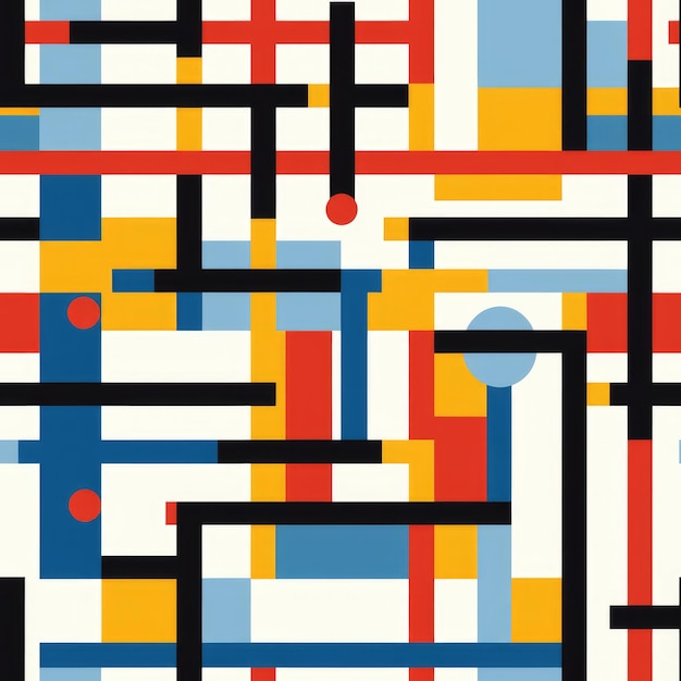 Forma geométrica colorida Estilo mundano abstracto Patrón sin costuras Fondo