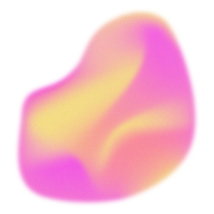 Foto forma de mancha pegatina png abstracto elemento de diseño de gradiente rosa y amarillo en fondo transparente