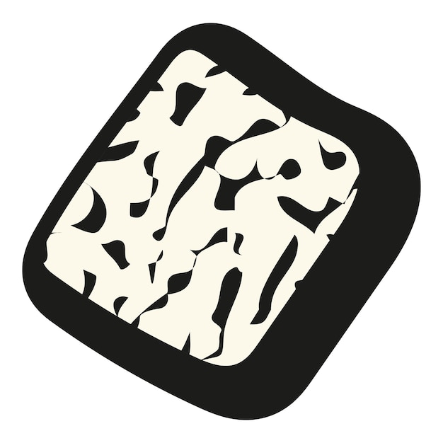 Forma orgánica abstracta con fondo transparente en png