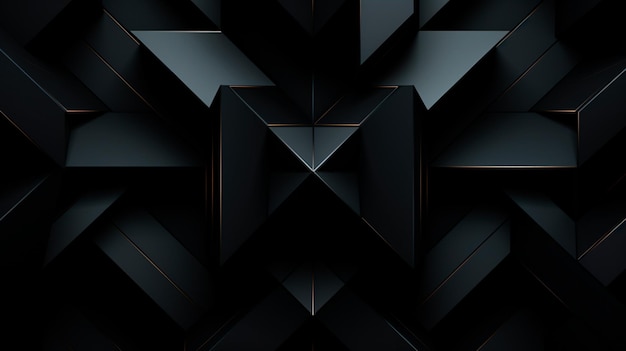 forma triangular geométrica en una superficie oscura